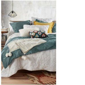 NEW! Nordstrom at Home 'Chloe' Sham in TEAL WATERS (KING)